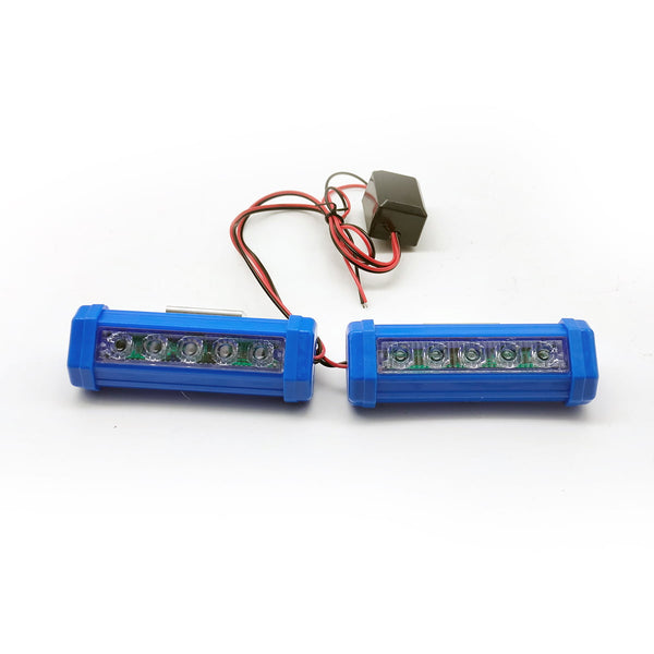 Flasher Light 5 LED Blue For Motorcycle Bike 2 Pcs SF2892