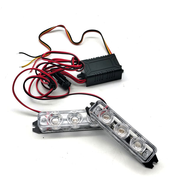 Flasher Light 3 LED For Bikes Blue Pair ZW331