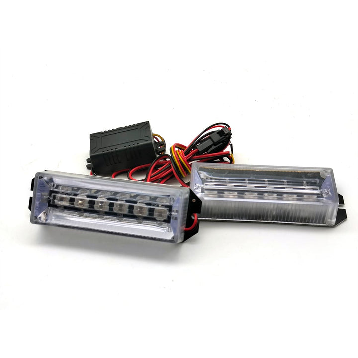 Police Flasher Light 6 LED For Bikes Pair ZW317