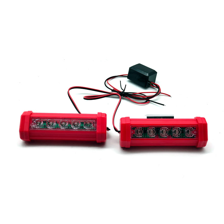 Flasher Light 5 LED For Bikes Red Pair SF2892