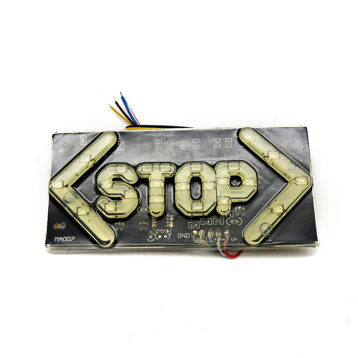 Small Stop Logo Indication Light For Motorcycle Bike - Multi A003272