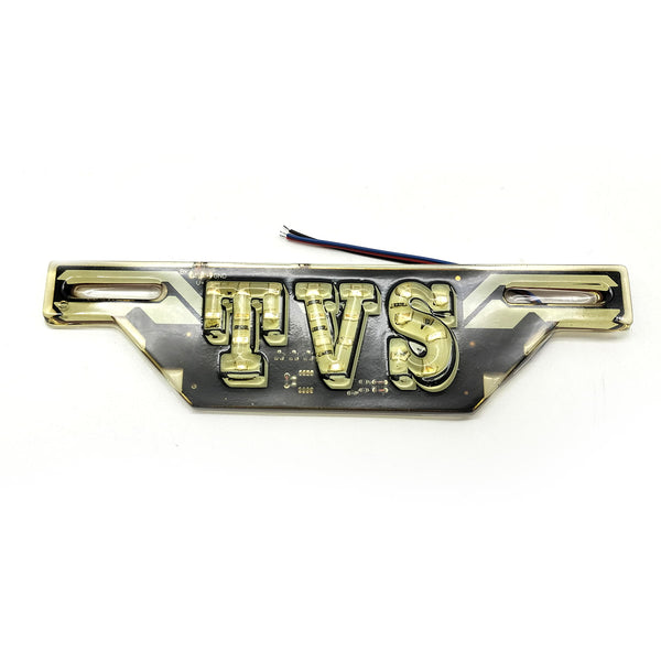 TVS Logo Fancy License Plate Indication Flasher Light For Motorcycle Bike - Multi A00329