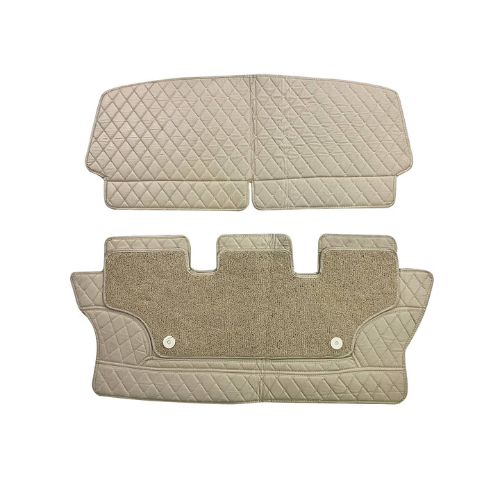 Used DFSK Glory 580 9D Floor Mats Mix Thread Beige With Beige Grass 2 Pcs - Model 2020-2024