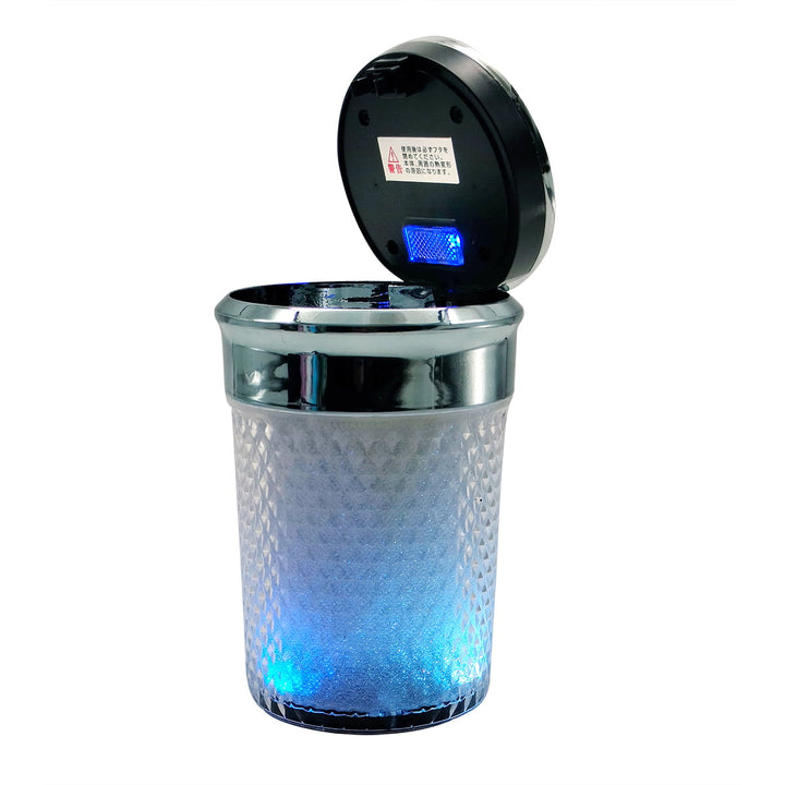 Crystal LED Ashtray With Colorful LED Light- Multi  A70340