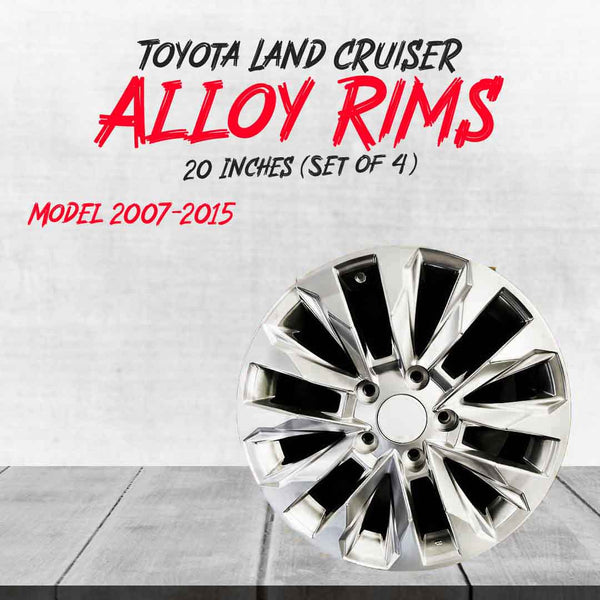 Toyota Land Cruiser LC200 To LC300 Alloy Rim 20 Inches (Set of 4) 5 Nuts - Model 2007-2015