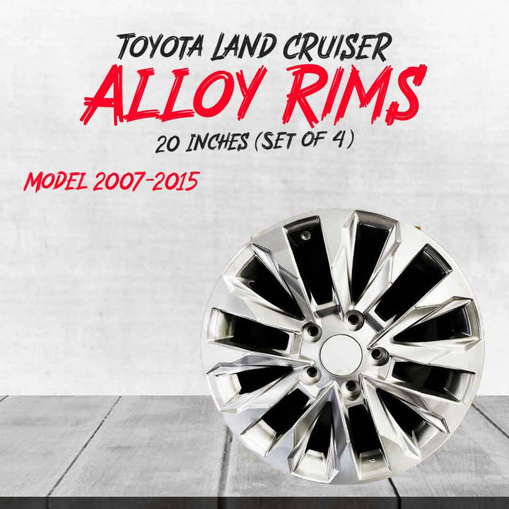 Toyota Land Cruiser LC200 To LC300 Alloy Rim 20 Inches (Set of 4) 5 Nuts - Model 2007-2015