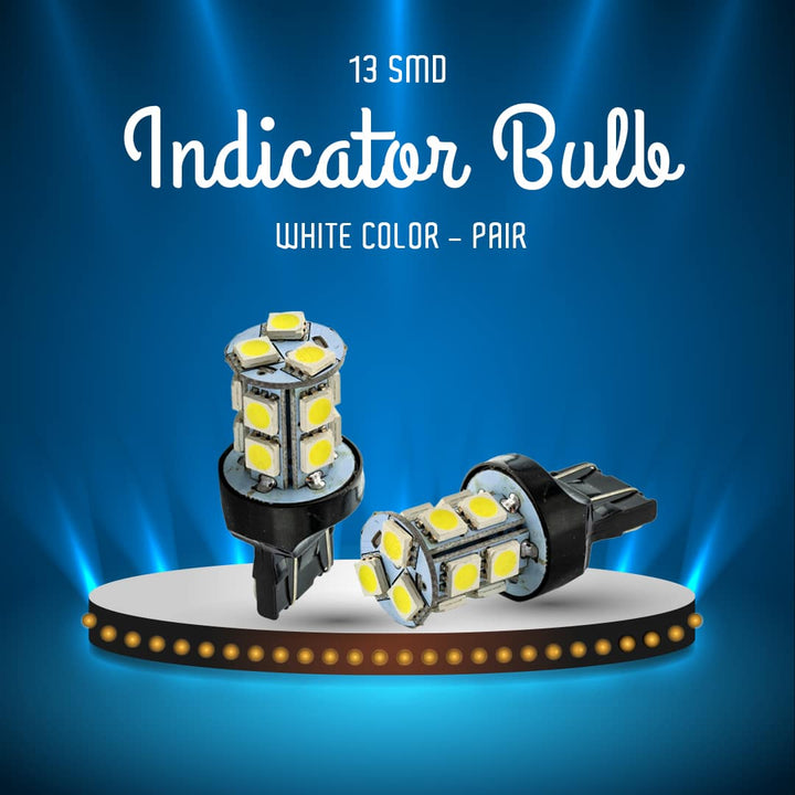 13 SMD Indicator Bulb White Color - Pair