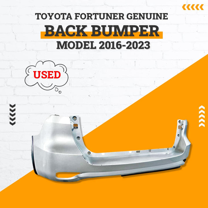 Used Toyota Fortuner Genuine Back Bumper - Model 2016-2023