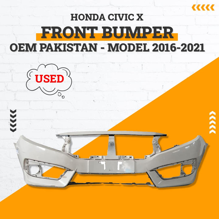 Used Honda Civic X OEM Pakistan Front Bumper - Model 2016-2021