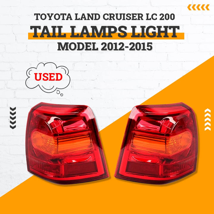 Used Toyota Land Cruiser LC 200 Tail Lamps Light - Model 2012-2015