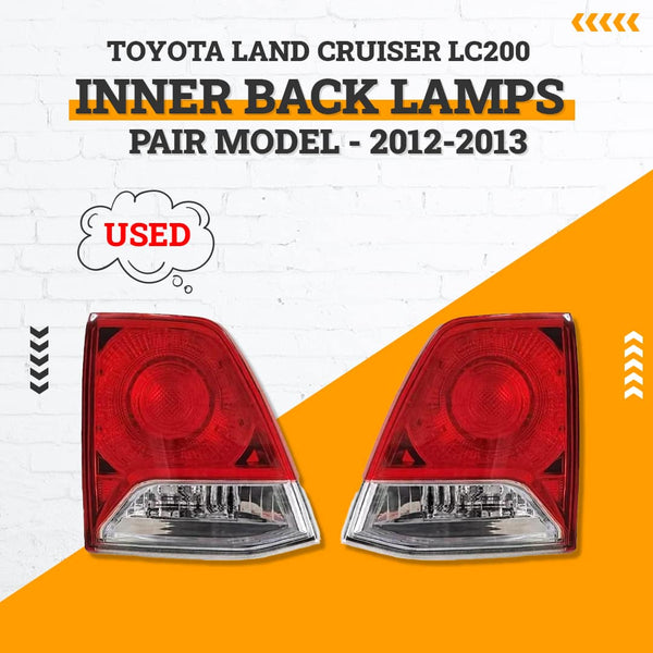 Used Toyota Land Cruiser LC200 Inner Back Lamps Pair Model - 2012-2013