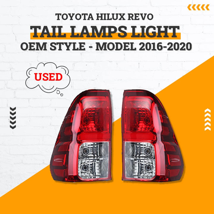 Used Toyota Hilux Revo OEM Style Tail Lamps Light - Model 2016-2020