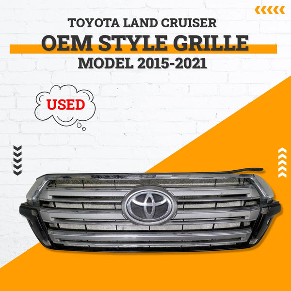 Used Toyota Land Cruiser OEM Style Grille - Model 2015-2021