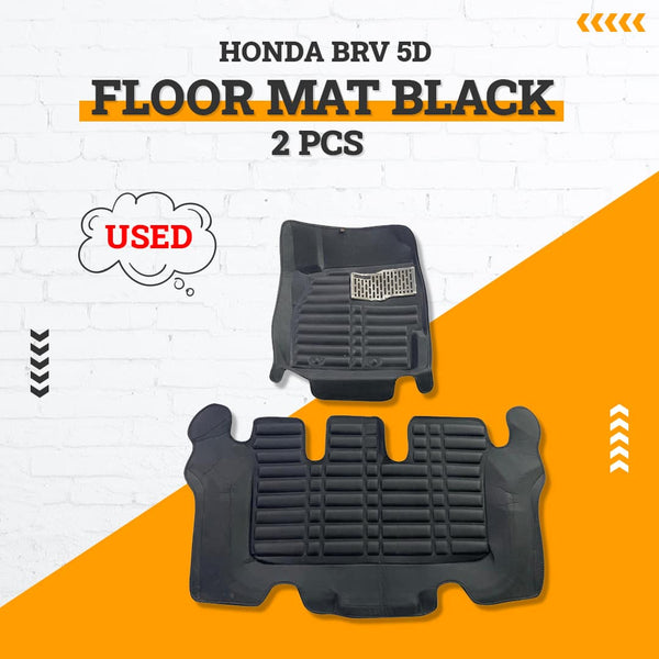 Used Honda BRV 5D Floor Mat Black 2  Pcs - Model 2017-2021