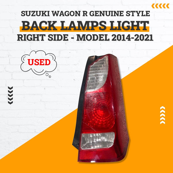 Used Suzuki Wagon R Genuine Style Back Lamps Light Right Side - Model 2014-2021