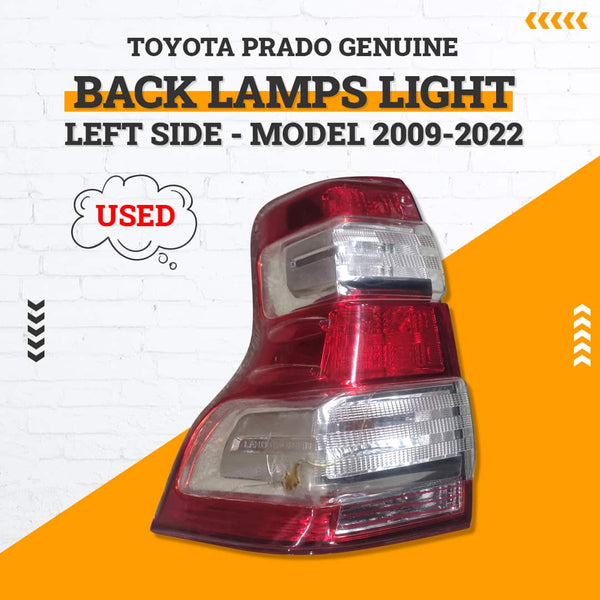 Used Toyota Prado Genuine Back Lamps Light Left Side - Model 2009-2022