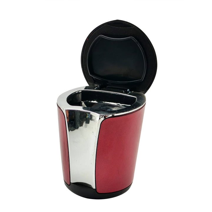 Portable LED Ashtray Red With Chrome