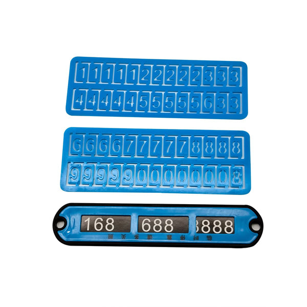 Car Temporary Parking Mobile Number Plate Frame Design B