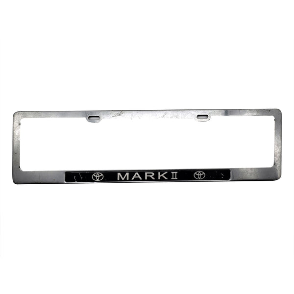 Mark 2 Logo UK Style Metal License Number Plate Frame For Cars chrome - Each