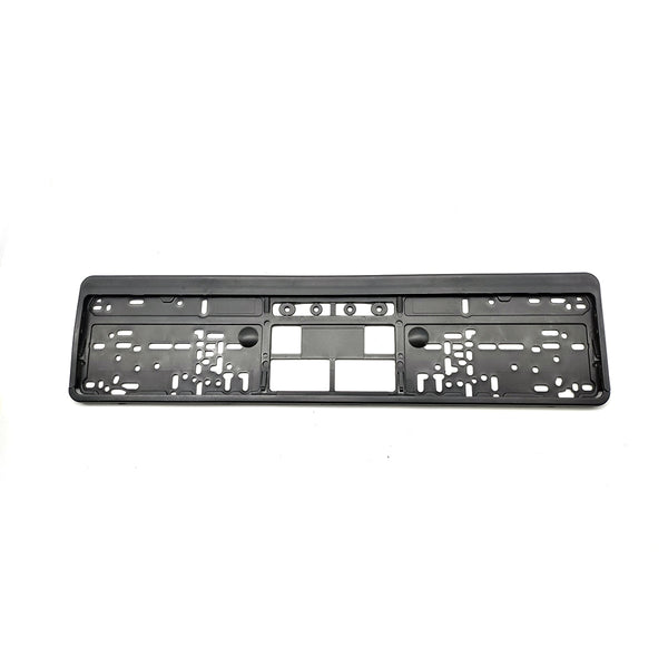 UK Style Plastic License Number Plate Frame For Cars Design B Black - Each