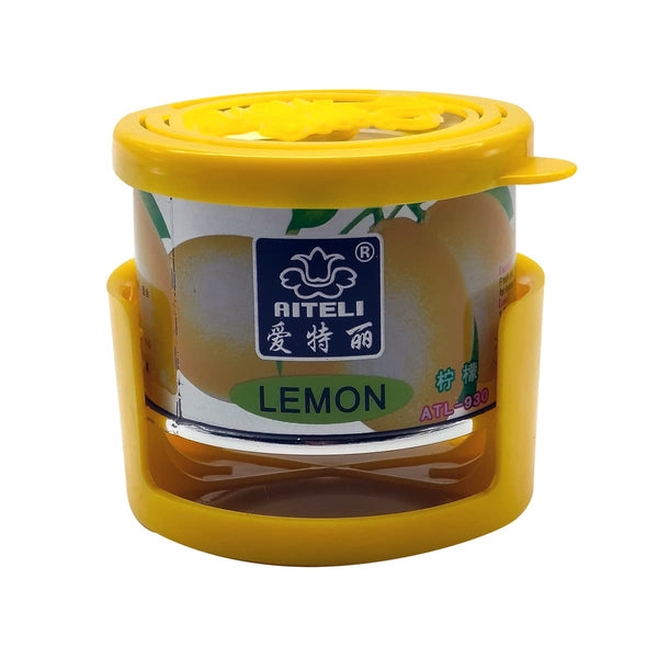 Aiteli Gel Air Freshener With Can Holder - Lemon