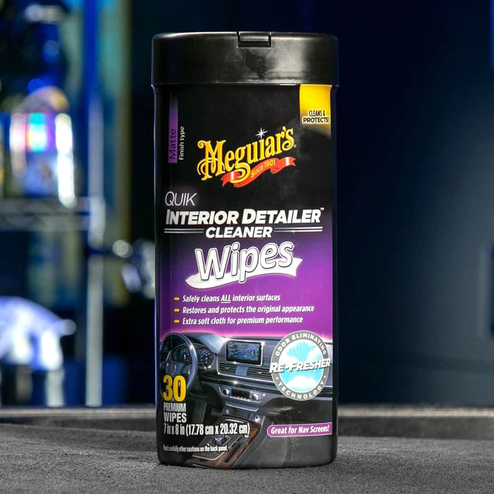 Meguiars Quik Interior Detailer Interior Wipes - G13600