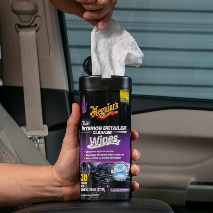 Meguiars Quik Interior Detailer Interior Wipes - G13600