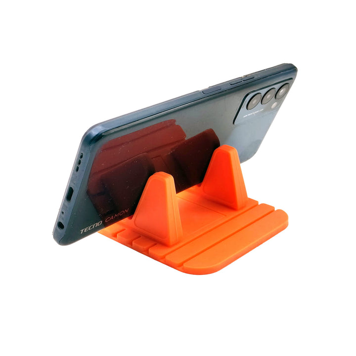 Rubber Mobile Phone Holder - Orange