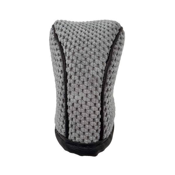 Knot Texture Manual Gear Shift Knob Cover With Zip Design B - Grey With Black