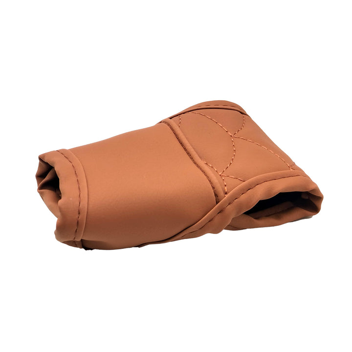 Leather Auto Gear Shift Knob Cover - Brown