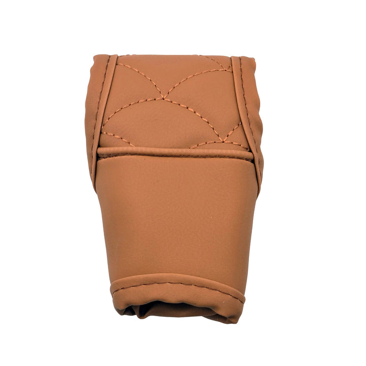 Leather Auto Gear Shift Knob Cover - Brown