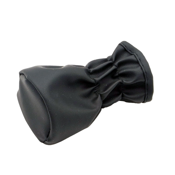 Leather Manual Gear Shift Knob Cover - Black