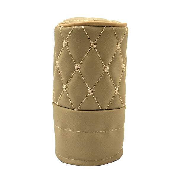 Leather 7D Style Manual Gear Shift Knob Cover - Beige