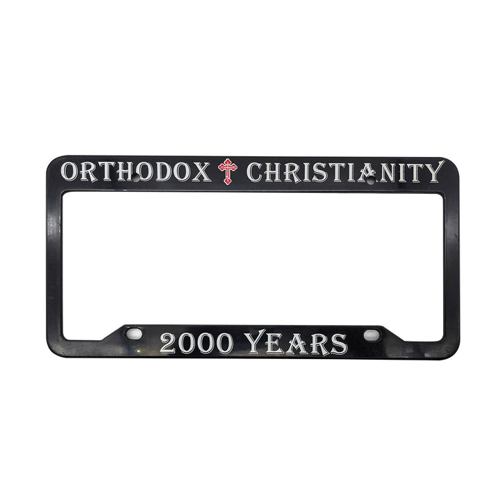 Orthodox Christianity Number Plate Bracket - Black Each