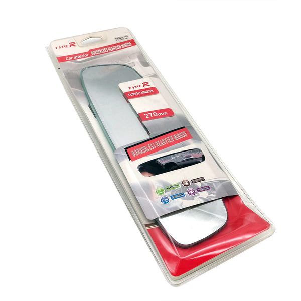 Type R Borderless Curved Rear View Mirror 270mm - Typer228