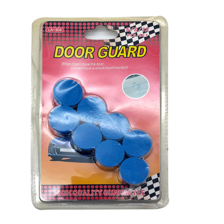 Round Soft Door Guards 8 Pcs - Blue With White