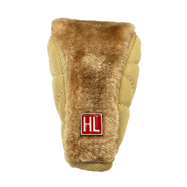 Hl Wool Nylon With Zip Manual Gear Shift Knob Cover - Beige