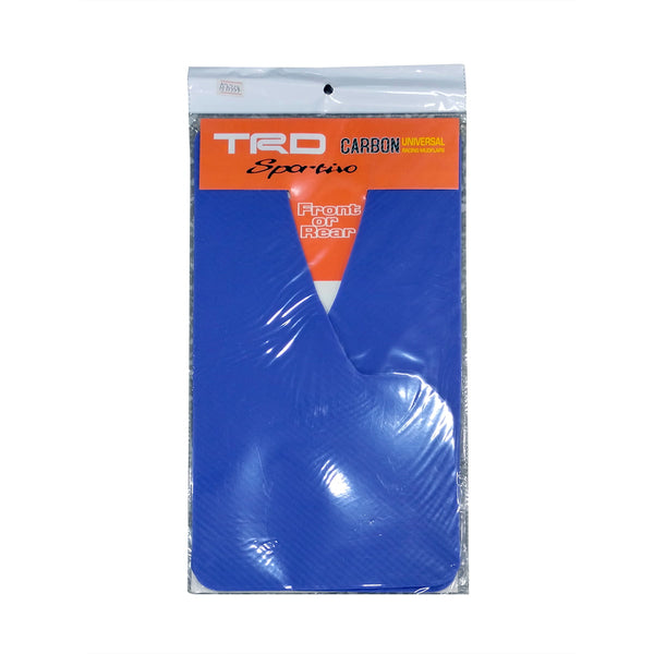 TRD Sportio Carbon Fiber Universal Racing Mud Flaps 2 pcs - Blue