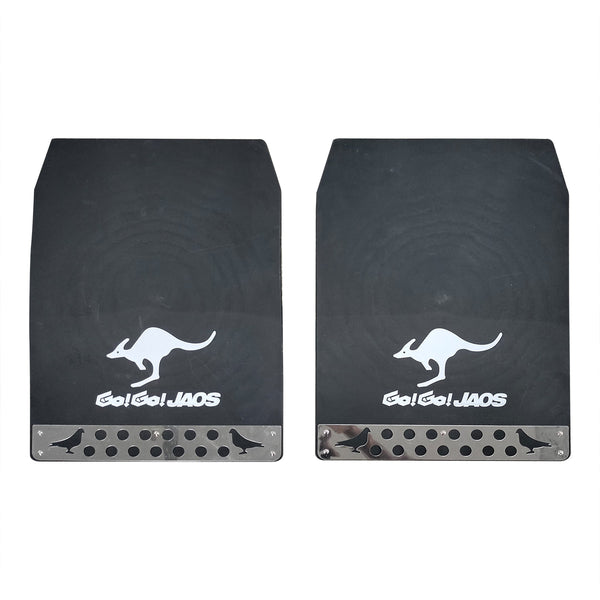 Kangaroo Universal Mud Flaps For SUV Cars Large 2 Pcs - Black