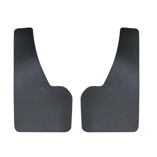 TRD Sportio Plain Carbon Fiber Universal Racing Mud Flaps 2 Pcs - Black