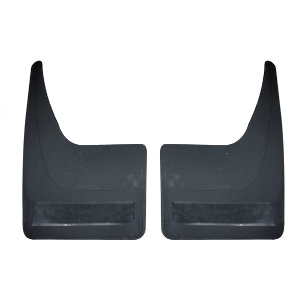 Universal Plain Mud Flaps For Sedan Hatchback Cars Small 2 Pcs - Black