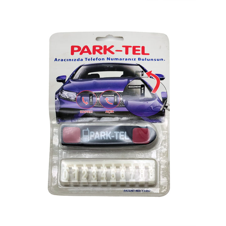 Park Tel Parking Number Plate For Car