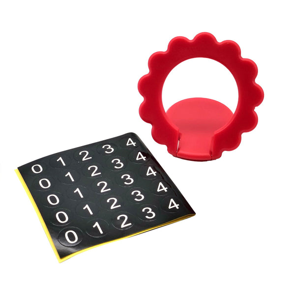 Mini Parking Number Plate For Cars - Red