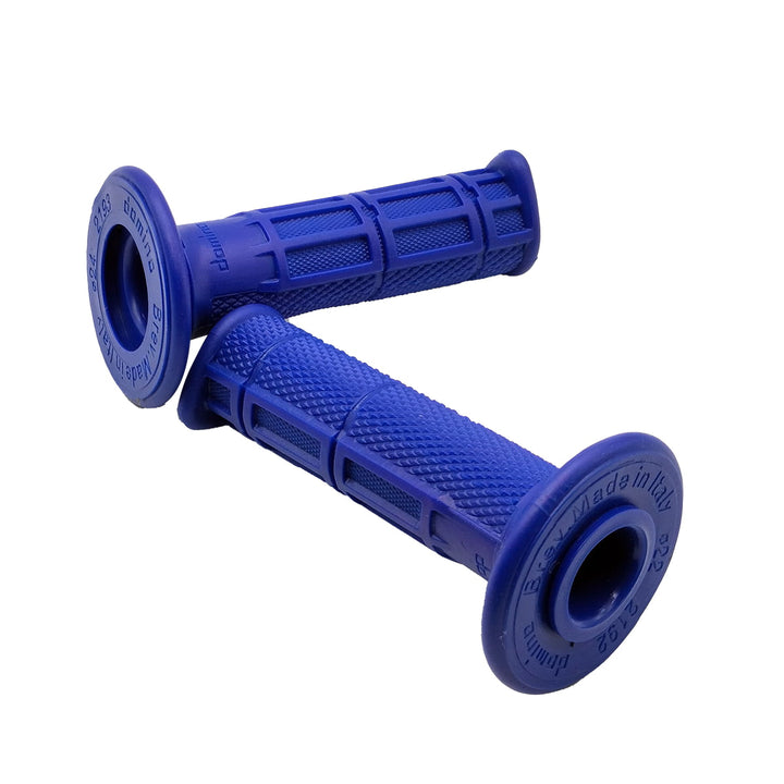 Domino Premium Quality Rubber Soft Motorcycle Bike Handle Grips Pair - Blue