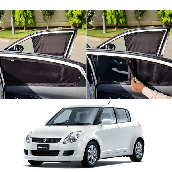 Suzuki Swift Retractable Curtains Custom Fit Sunshades- Model 2009-2021