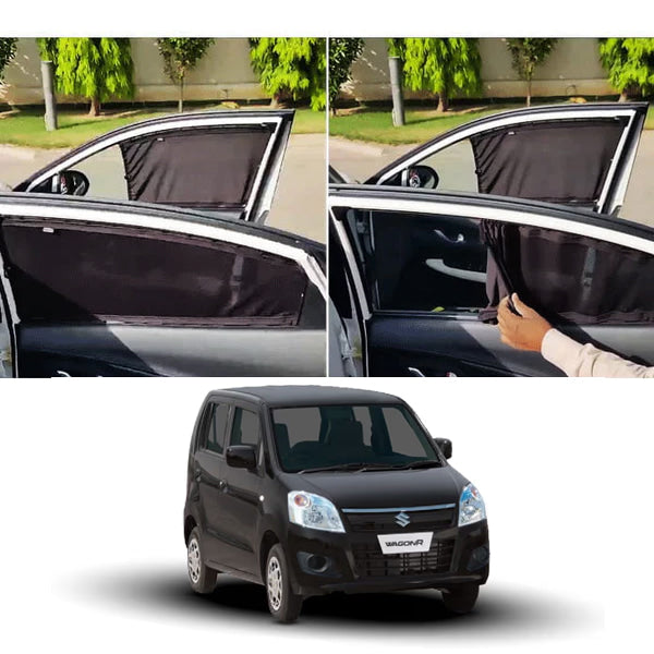 Suzuki Wagon R Retractable Curtains Custom Fit Sunshades - Model 2012-2024