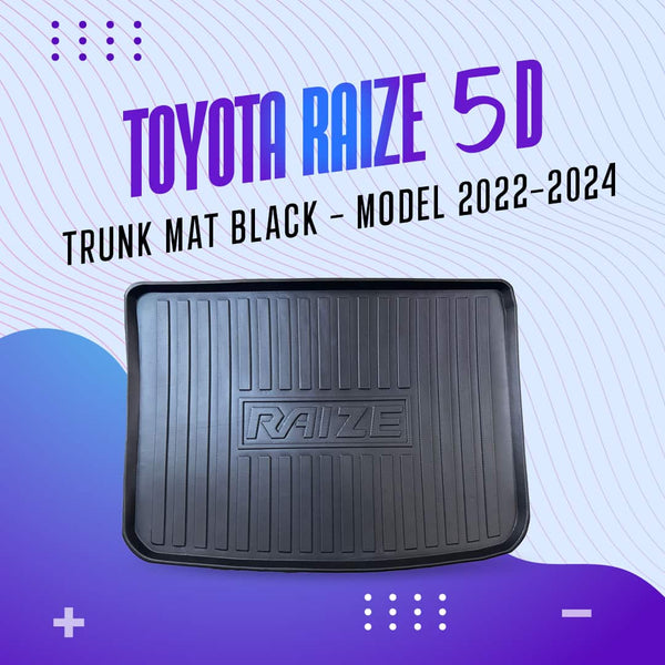 Toyota Raize 5D Trunk Mat Black - Model 2022-2024