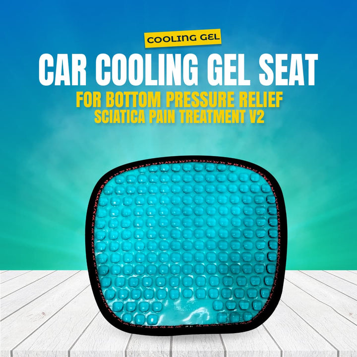 Car Cooling Gel Seat for Bottom Pressure Relief / Sciatica Pain Treatment V2