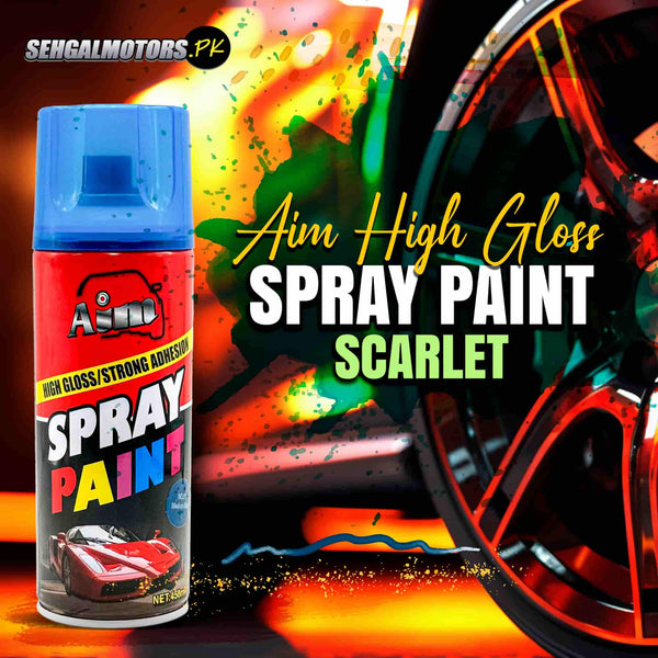 Aim High Gloss Spray Paint Scarlet