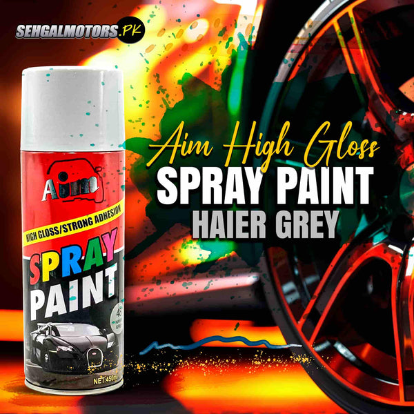 Aim High Gloss Spray Paint Haier Grey